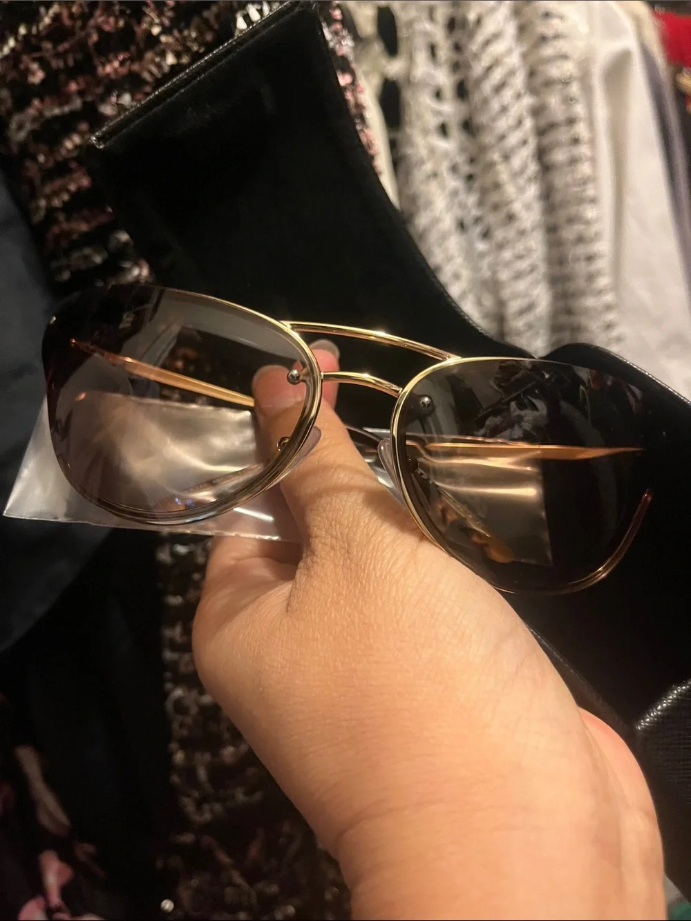 PRADA Butterfly modified Cat Eye Sunglasses 69 mm NWT